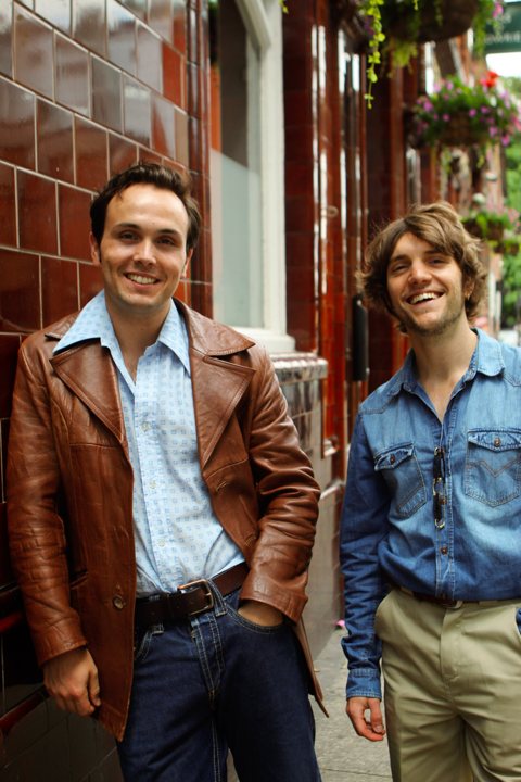 Elliot and Georgie smiling